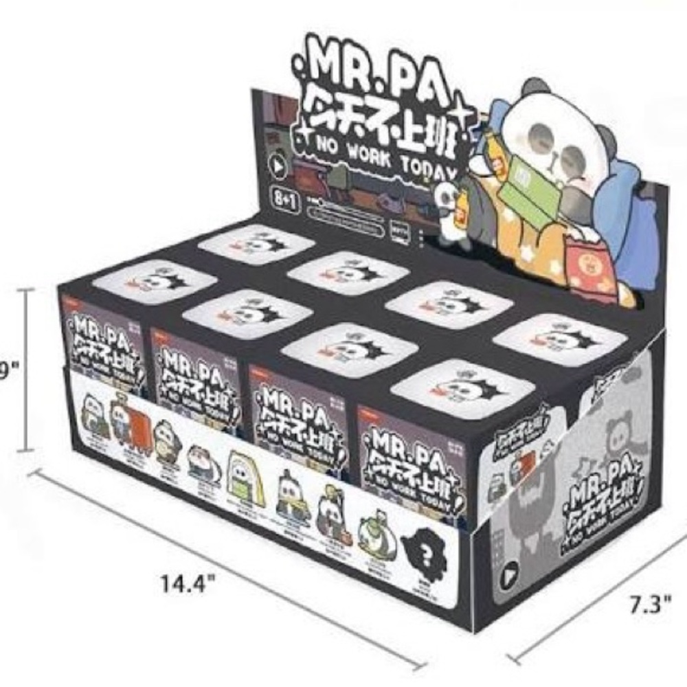 No Work Today Collectible Set - Black and White